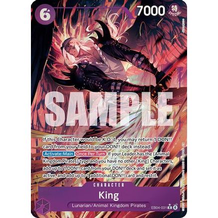 King (Alternate Art) (EB04-031) - The Azure Sea's Seven Foil