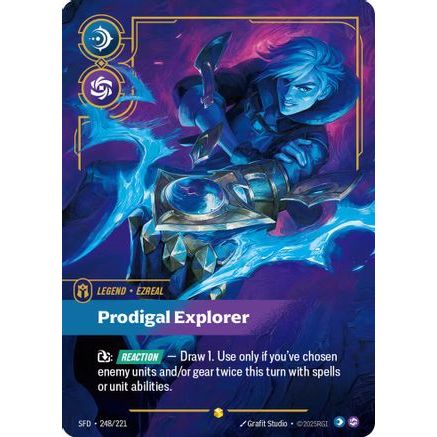 Ezreal - Prodigal Explorer (Overnumbered) (248/221) - Spiritforged Foil