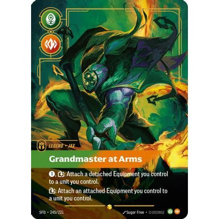 Jax - Grandmaster At Arms (Overnumbered) (245/221) - Spiritforged Foil