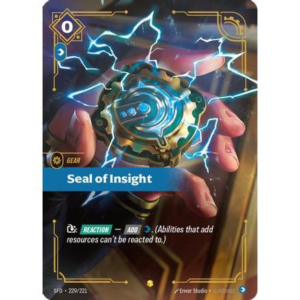 Seal of Insight (Overnumbered) (229/221) - Spiritforged Foil