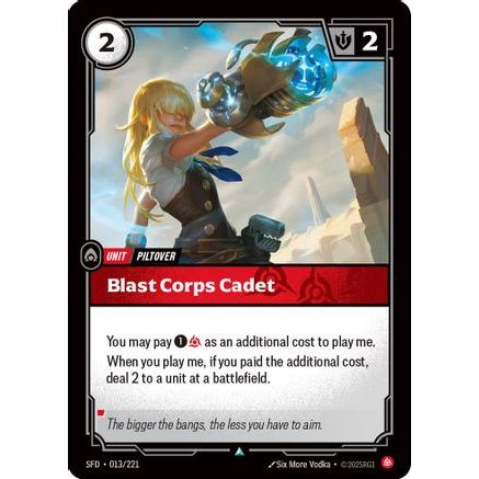 Blast Corps Cadet (013/221) - Spiritforged