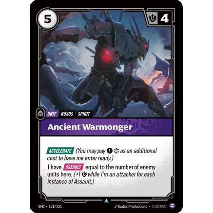 Ancient Warmonger (131/221) - Spiritforged Foil