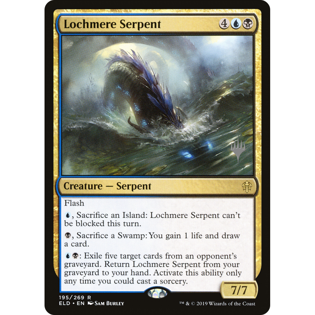 Lochmere Serpent (PPELD-195) - Throne of Eldraine Promos