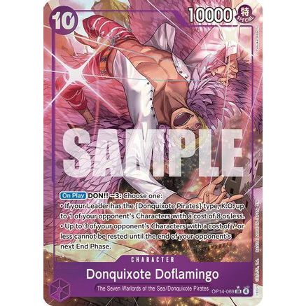 Donquixote Doflamingo - OP14-069 (Alternate Art) (OP14-069) - The Azure Sea's Seven Foil