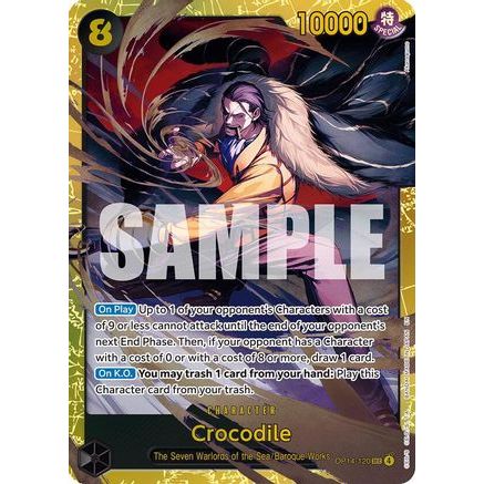 Crocodile - OP14-120 (OP14-120) - The Azure Sea's Seven Foil