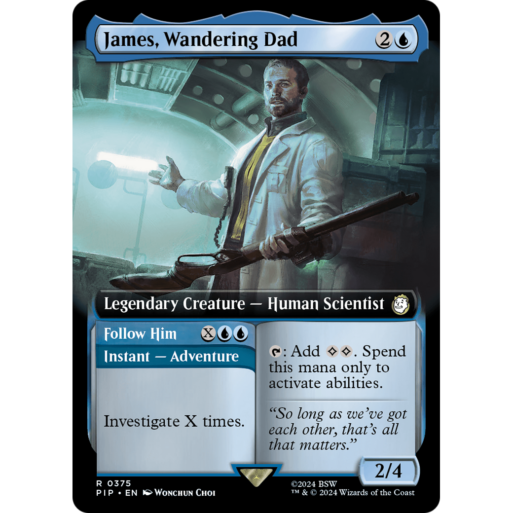 James, Wandering Dad // Follow Him (PIP-375) - Fallout: (Extended Art) Foil
