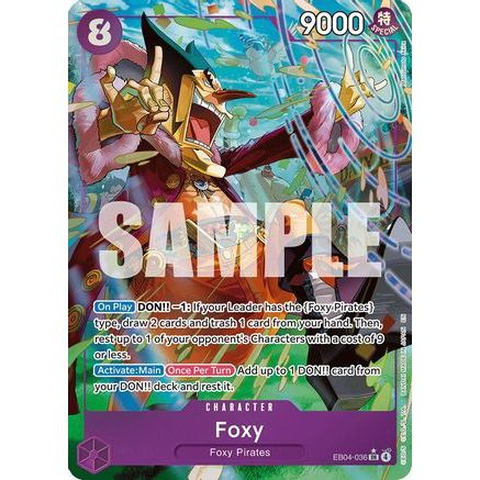 Foxy (Alternate Art) (EB04-036) - The Azure Sea's Seven Foil