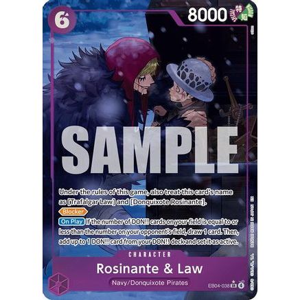 Rosinante & Law (Alternate Art) (EB04-038) - The Azure Sea's Seven Foil
