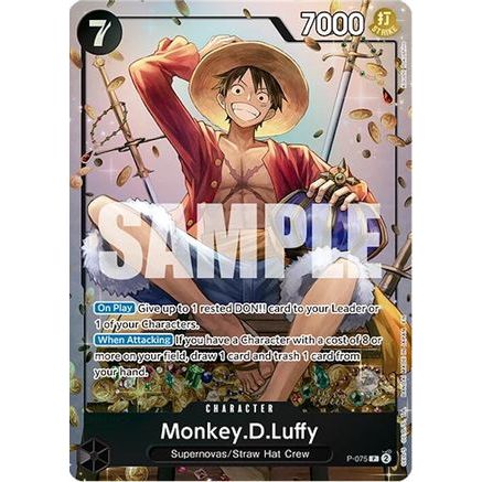 Monkey.D.Luffy (Tin Pack Set Vol. 2) (P-075) - One Piece Promotion Cards Foil