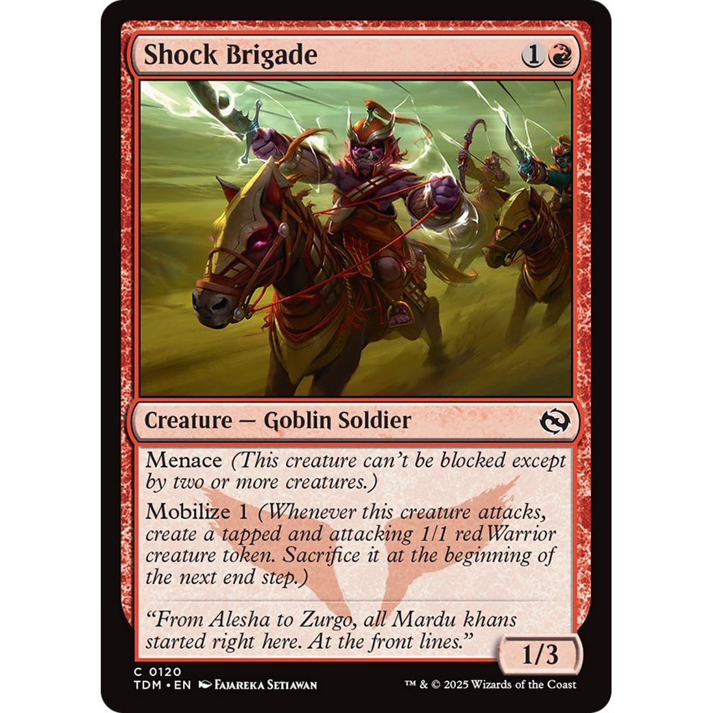 Shock Brigade (TDM-120) - Tarkir: Dragonstorm Foil