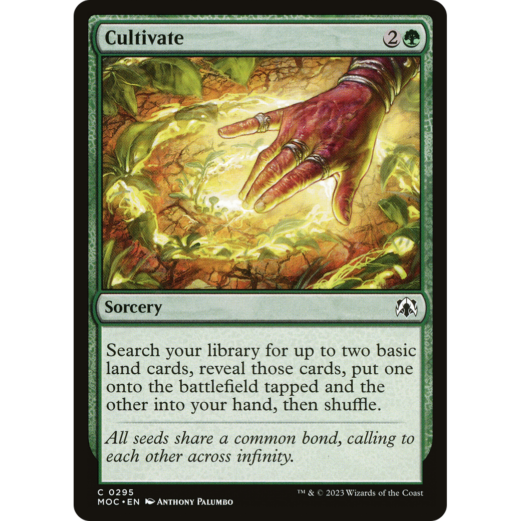 Cultivate (MOC-295) - March of the Machine Commander