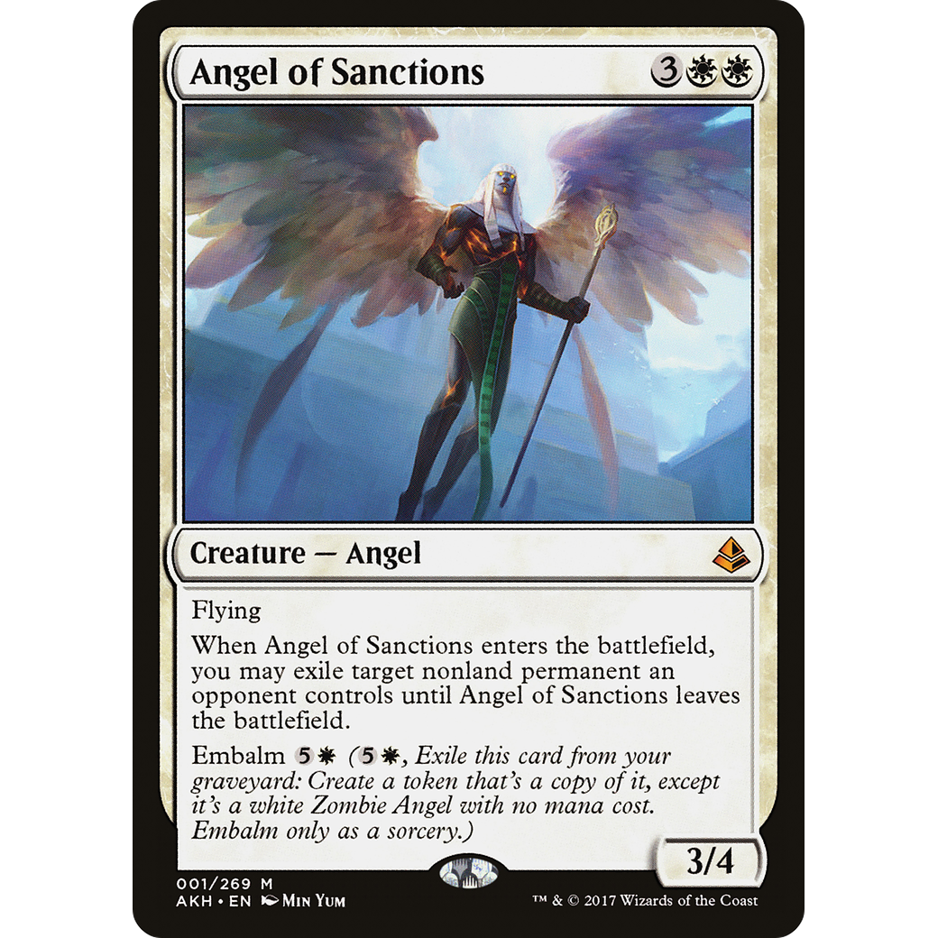 Angel of Sanctions (AKH-001) - Amonkhet Foil