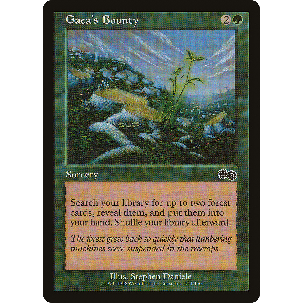 Gaea's Bounty (USG-254) - Urza's Saga
