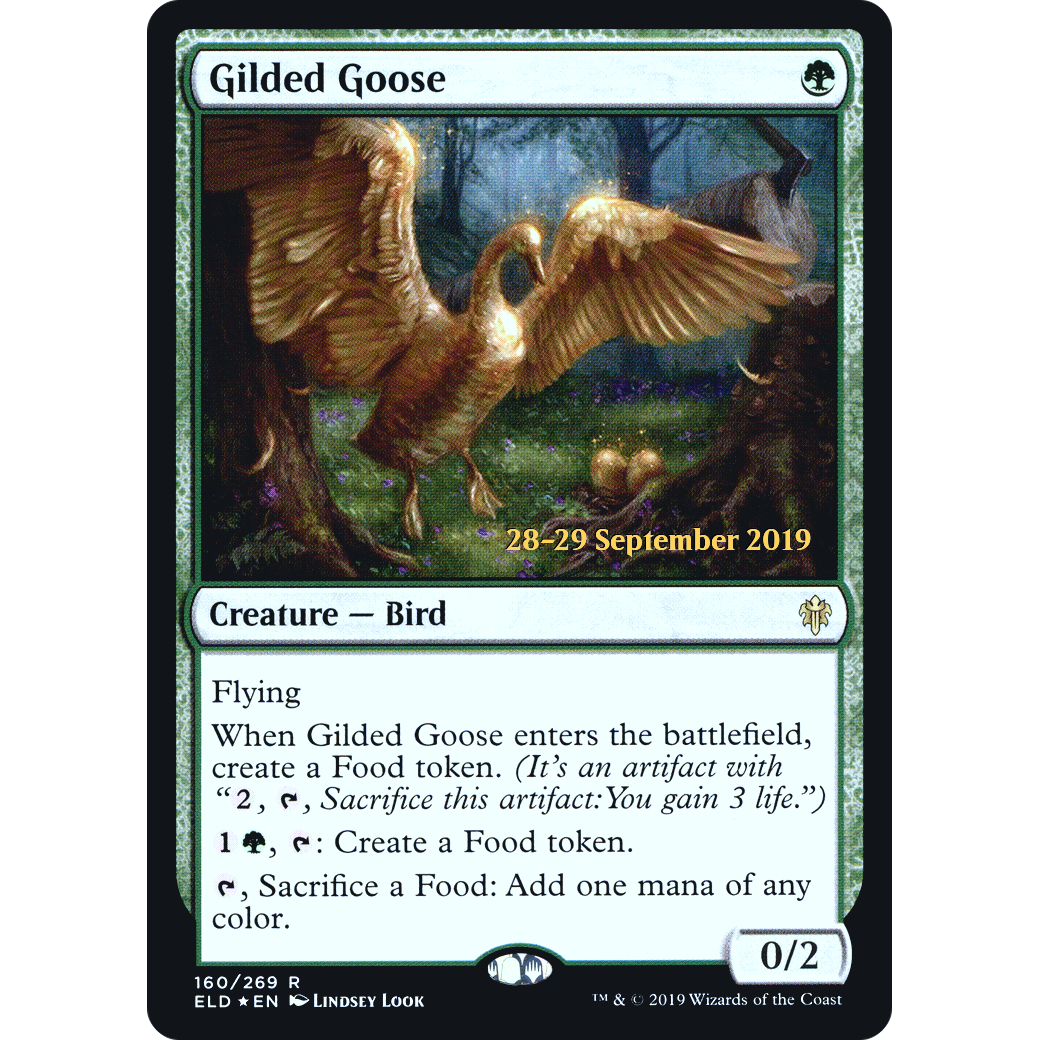Gilded Goose (PRE-160) - Throne of Eldraine Promos Foil