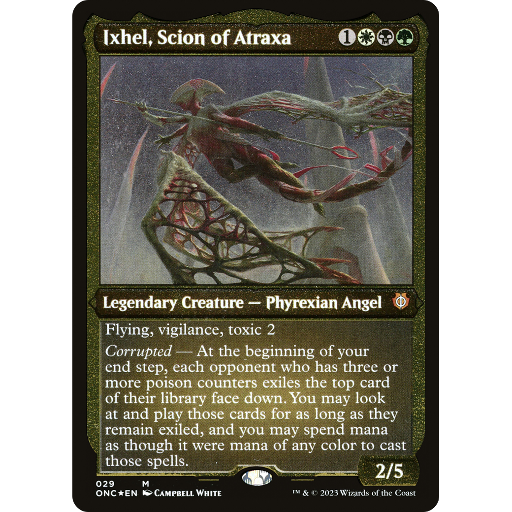 Ixhel, Scion of Atraxa (ONC-029) - Phyrexia: All Will Be One Commander Etched Foil