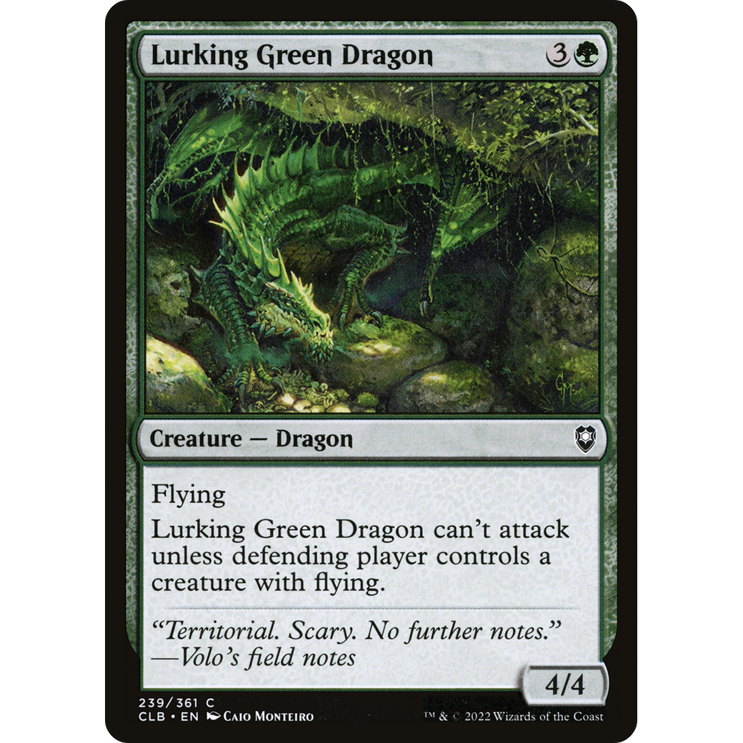 Lurking Green Dragon (CLB-239) - Commander Legends: Battle for Baldur's Gate