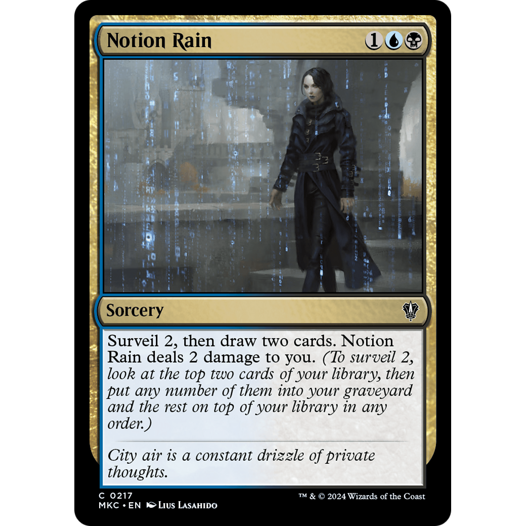 Notion Rain (MKC-217) - Murders at Karlov Manor Commander