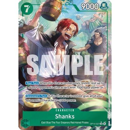 Shanks (Alternate Art) (OP14-027) - The Azure Sea's Seven Foil