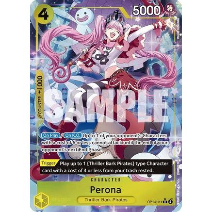 Perona - OP14-111 (Alternate Art) (OP14-111) - The Azure Sea's Seven Foil