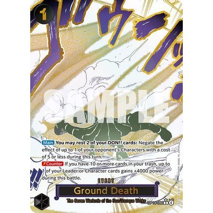Ground Death (Alternate Art) (OP14-096) - The Azure Sea's Seven Foil