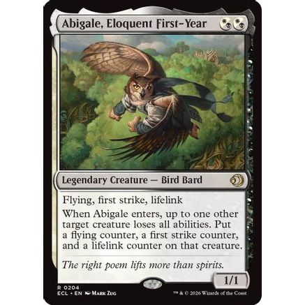 Abigale, Eloquent First-Year (ECL-204) - Lorwyn Eclipsed