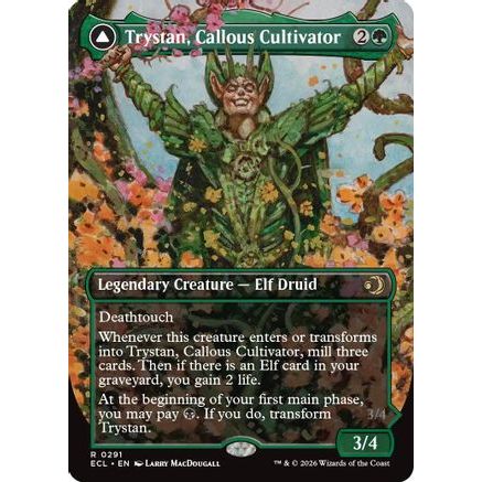 Trystan, Callous Cultivator (Borderless) (ECL-291) - Lorwyn Eclipsed Foil