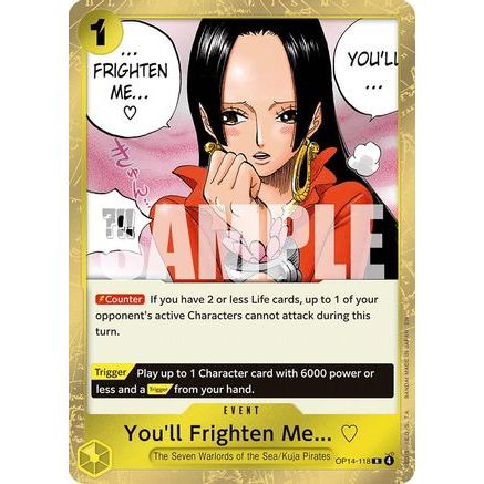 You'll Frighten Me... (OP14-118) - The Azure Sea's Seven Foil