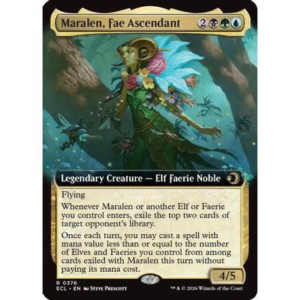 Maralen, Fae Ascendant (Extended Art) (ECL-376) - Lorwyn Eclipsed Foil