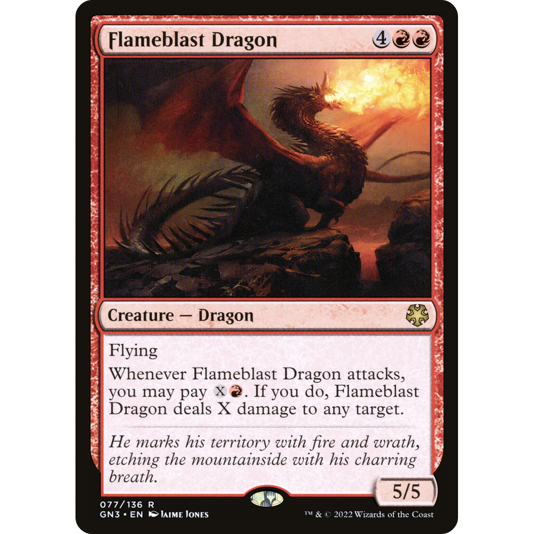 Flameblast Dragon (GN3-077) - Game Night: Free-for-All