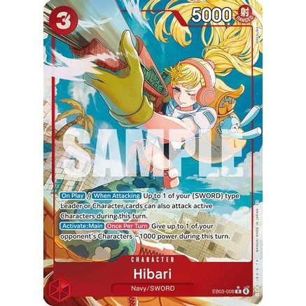 Hibari (Alternate Art) (EB03-008) - Extra Booster: One Piece Heroines Edition Foil
