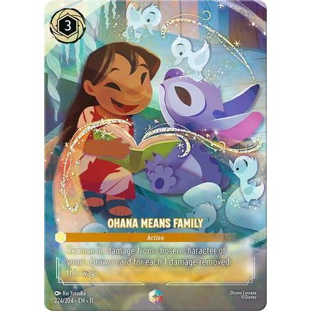Ohana Means Family (Enchanted) (224/204) - Winterspell Holofoil