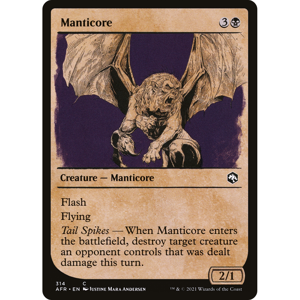 Manticore (Showcase) (AFR-314) - Adventures in the Forgotten Realms: (Showcase) Foil
