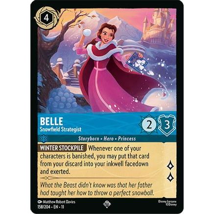 Belle - Snowfield Strategist (158/204) - Winterspell Cold Foil