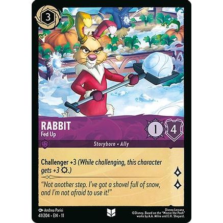 Rabbit - Fed Up (41/204) - Winterspell Cold Foil
