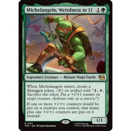 Michelangelo, Weirdness to 11 (TMT-121) - Teenage Mutant Ninja Turtles Foil