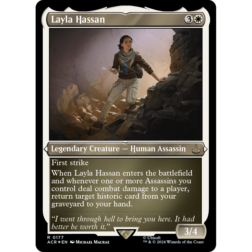 Layla Hassan (ACR-177) - Assassin's Creed Etched Foil