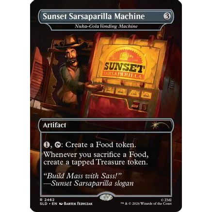Sunset Sarsaparilla Machine - Nuka-Cola Vending Machine (SLD-2462) - Secret Lair Drop Series Foil