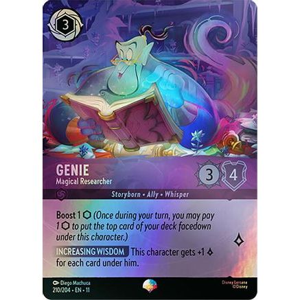Genie - Magical Researcher (Epic) (210/204) - Winterspell Holofoil