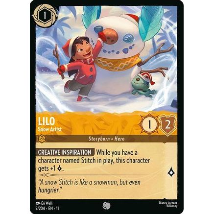 Lilo - Snow Artist (2/204) - Winterspell Cold Foil