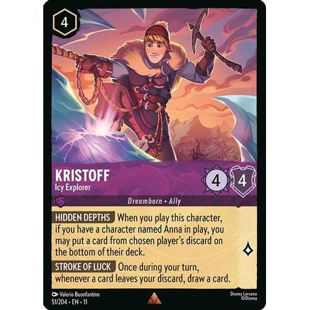 Kristoff - Icy Explorer (51/204) - Winterspell Cold Foil