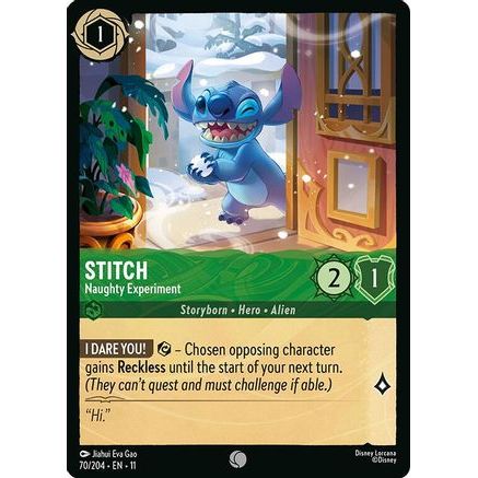 Stitch - Naughty Experiment (70/204) - Winterspell Cold Foil