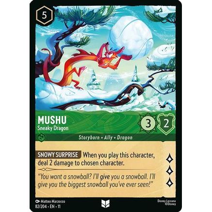 Mushu - Sneaky Dragon (82/204) - Winterspell Cold Foil