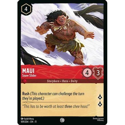 Maui - Snow Slider (109/204) - Winterspell Cold Foil