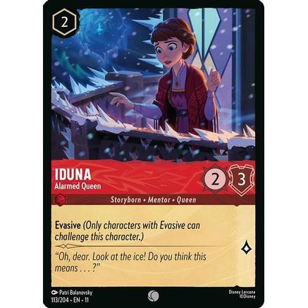 Iduna - Alarmed Queen (113/204) - Winterspell Cold Foil