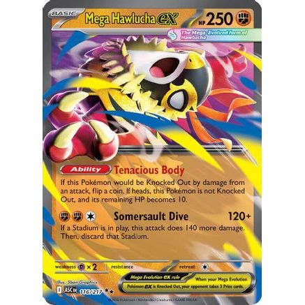 Mega Hawlucha ex - 116/217 116 - ME Ascended Heroes Holofoil