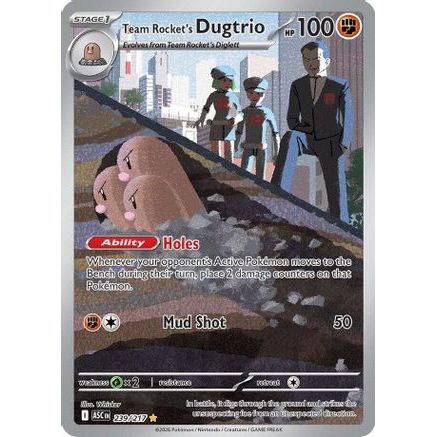 Team Rocket's Dugtrio - 239/217 239 - ME Ascended Heroes Holofoil