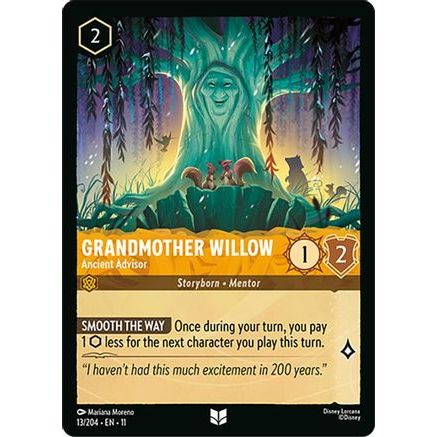 Grandmother Willow - Ancient Advisor (13/204) - Winterspell Cold Foil