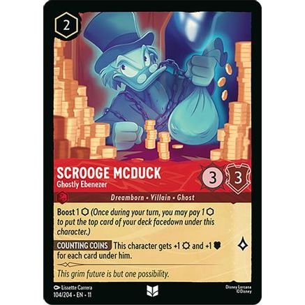 Scrooge McDuck - Ghostly Ebenezer (104/204) - Winterspell Cold Foil