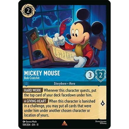 Mickey Mouse - Bob Cratchit (159/204) - Winterspell Cold Foil