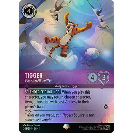 Tigger - Bouncing All the Way (Epic) (208/204) - Winterspell Holofoil